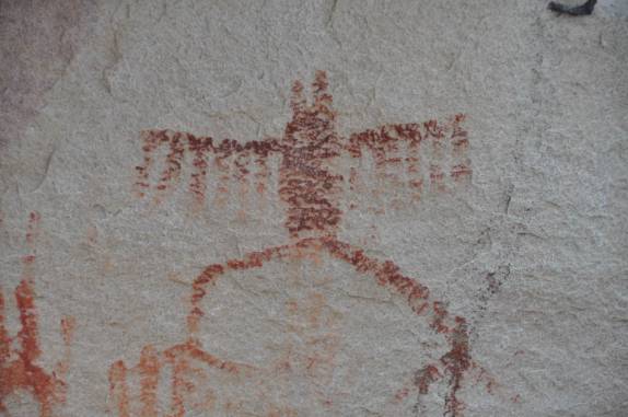 Pinturas rupestres no Parque Nacional de Sete Cidades - PI
